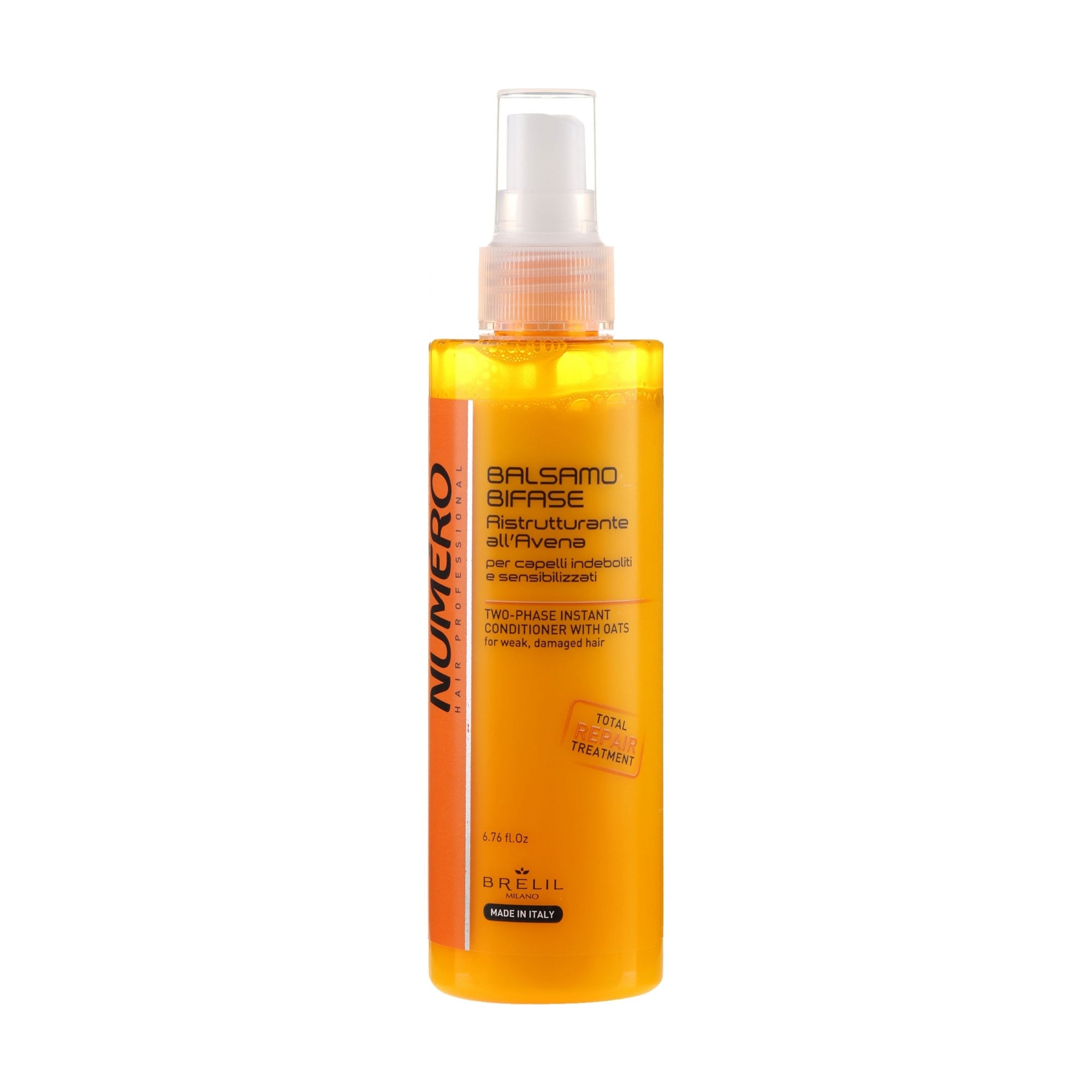 Двофазний бальзам для волосся Brelil Numero Two-Phase Instant Conditioner with Oats з екстрактом вівса, 200 мл